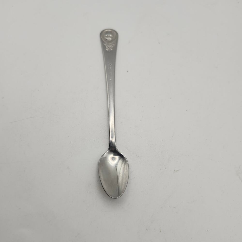Vintage Gerber Oneida Baby Spoon 1978 Kirk Engraved Stainless 50 Years Caring